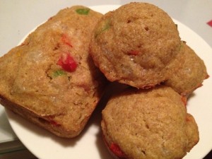 My Daily Pastry - Healthy Cornbread with Green and Red Peppers
